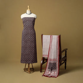 Multicolor - hand bagh natural dyed cotton 3pc unstitched