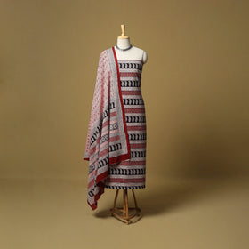 Multicolor - hand bagh natural dyed cotton 3pc unstitched