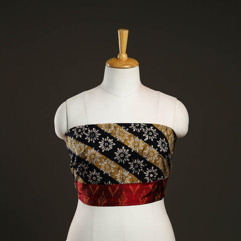 Multicolor - hand batik cotton blouse piece 29 - handcrafted