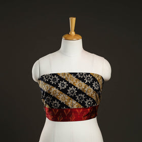 Multicolor - hand batik cotton blouse piece 29 - handcrafted