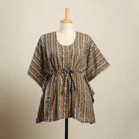 Buy Multicolor Hand Batik Print Cotton Kaftan