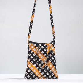  Hand Batik Printed Quilted Cotton Sling Bag 12 