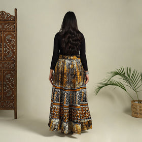Buy Hand Batik Print Running Stitch Cotton Long Skirt