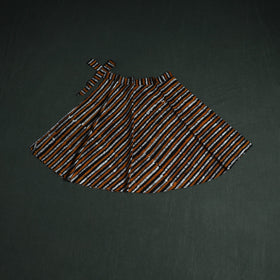 Hand block batik print cotton wrap around skirt 40