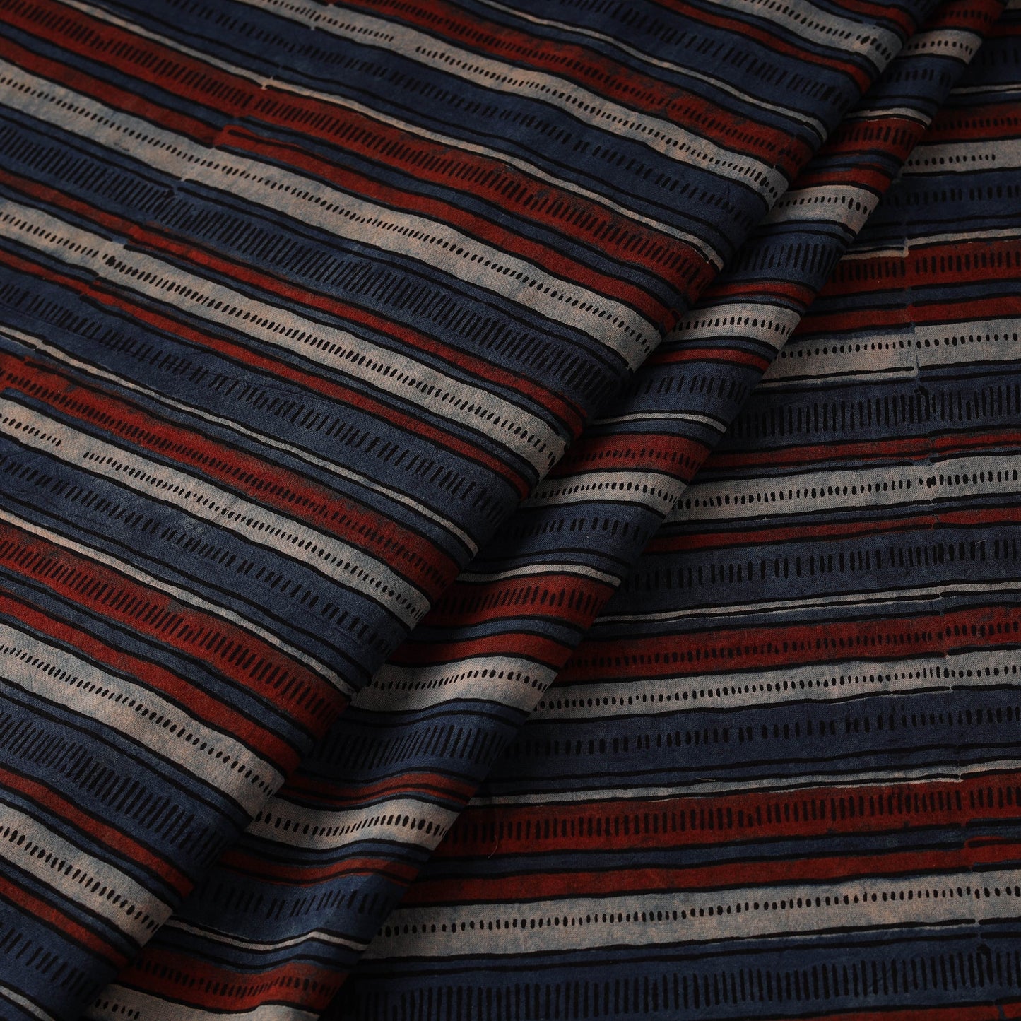 Hand cotton natural dyed fabric 13 - handcrafted