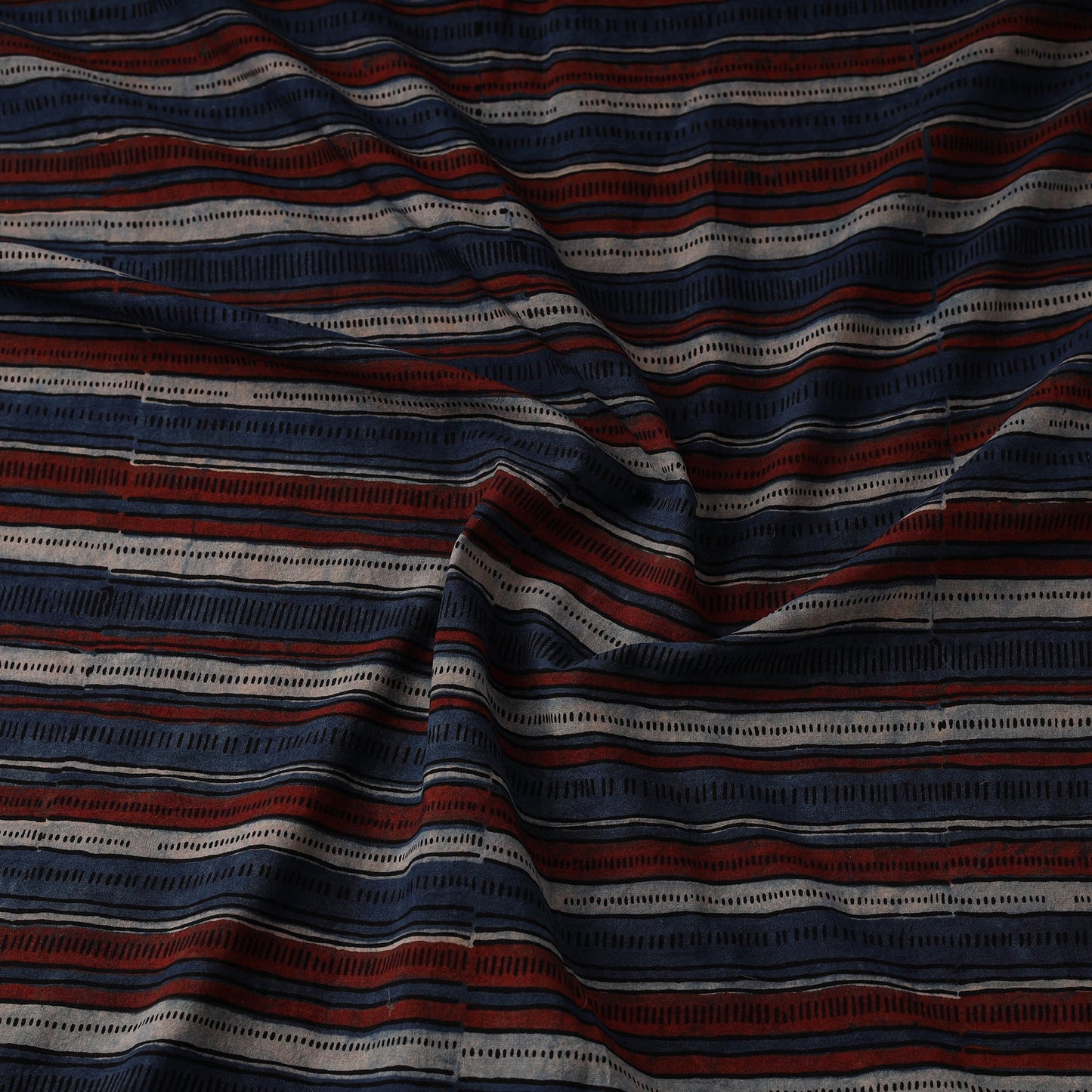 Hand cotton natural dyed fabric 13 - handcrafted