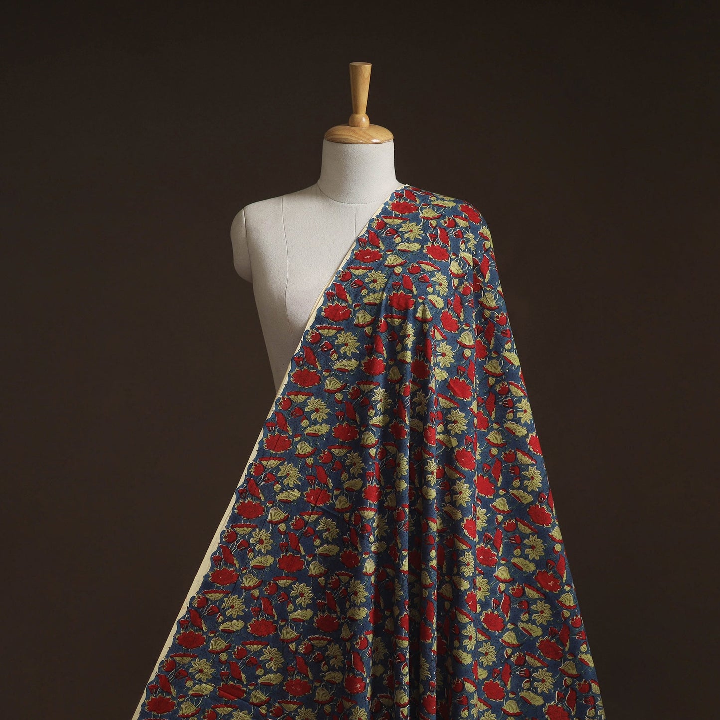 Hand block print cotton sanganeri fabric 06 - handcrafted