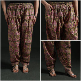 Hand block print cotton sanganeri salwar 91 - handcrafted