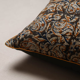 Hand block print kalamkari cushion cover 12 - handcrafted