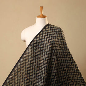 Multicolor Hand Block Print Chanderi Silk Ajrakh Fabric