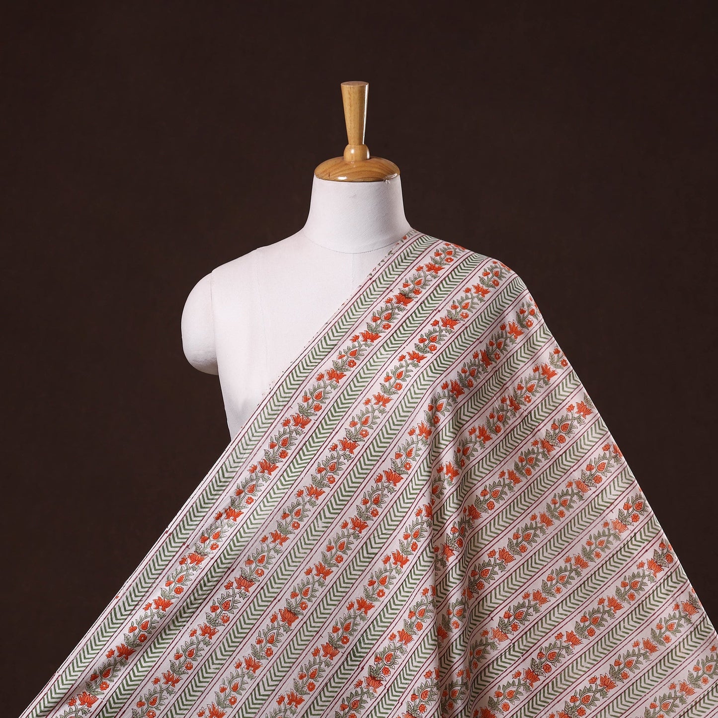 Hand cotton sanganeri fabric 39 - handcrafted