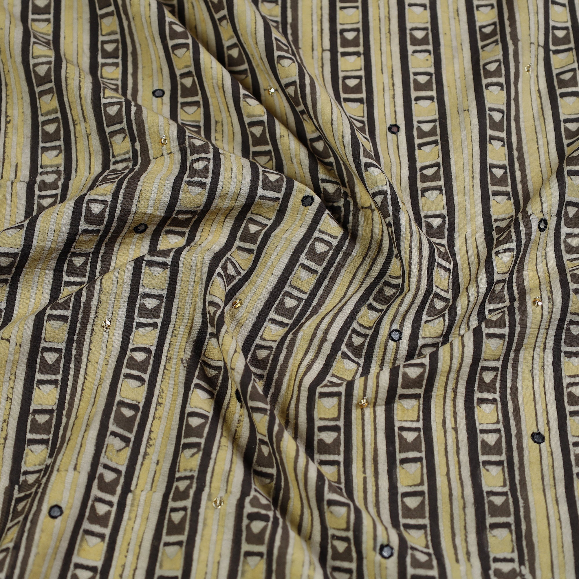 Multicolor - hand embroidered cotton blouse piece 03