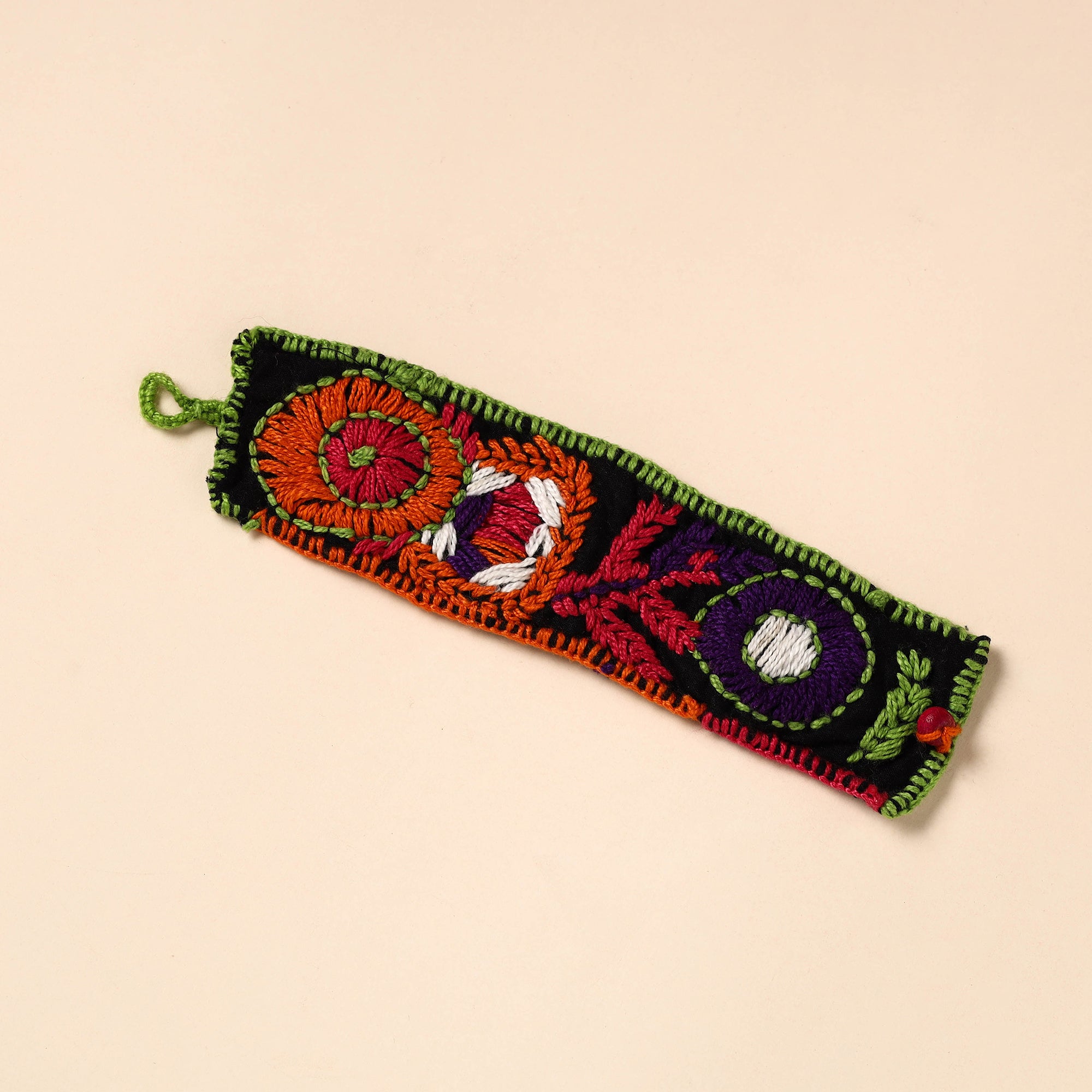 Buy Hand Embroidered Chandi Mati Boho Bracelet