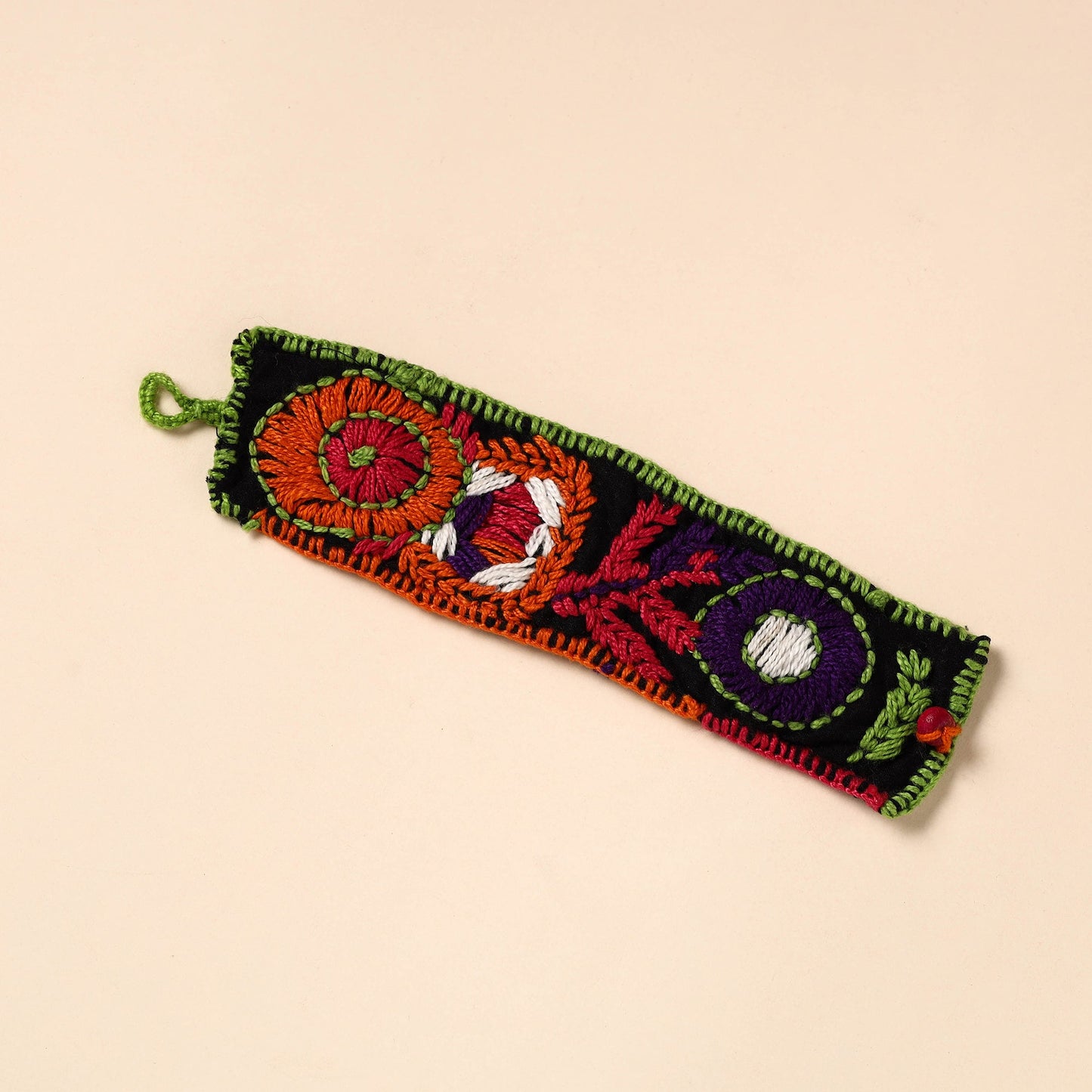 Buy Hand Embroidered Chandi Mati Boho Bracelet