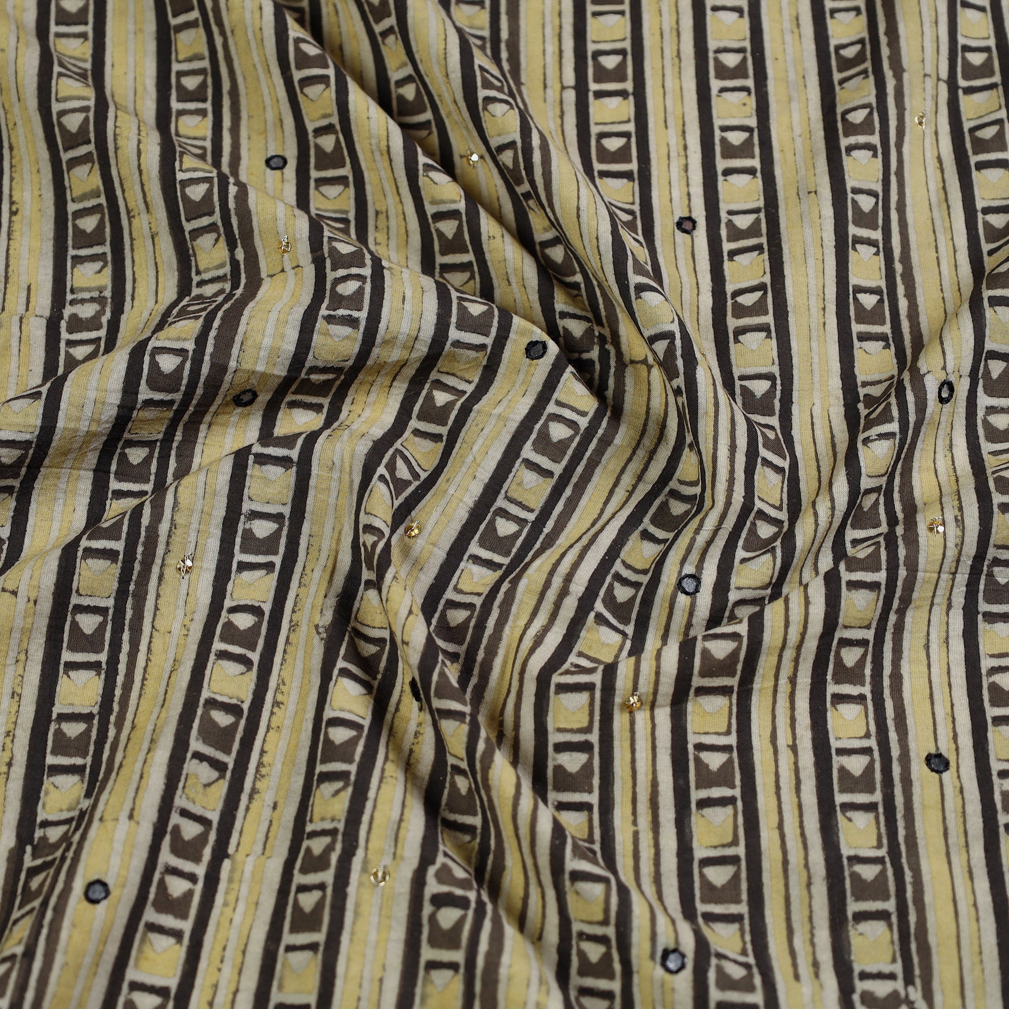 Multicolor - hand embroidered cotton blouse piece 03