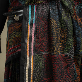 Multicolor - hand embroidery bangalore silk handloom bengal