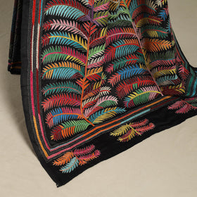 Multicolor - hand embroidery bangalore silk handloom bengal