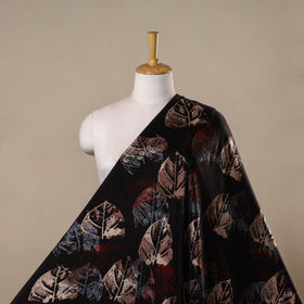 Hand natural dyed modal silk fabric 33 - handcrafted