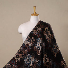 Hand natural dyed modal silk fabric 34 - handcrafted