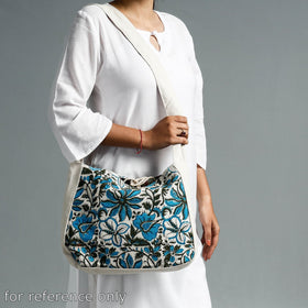  Hand Block Printed Canvas Cotton Sling Bag 