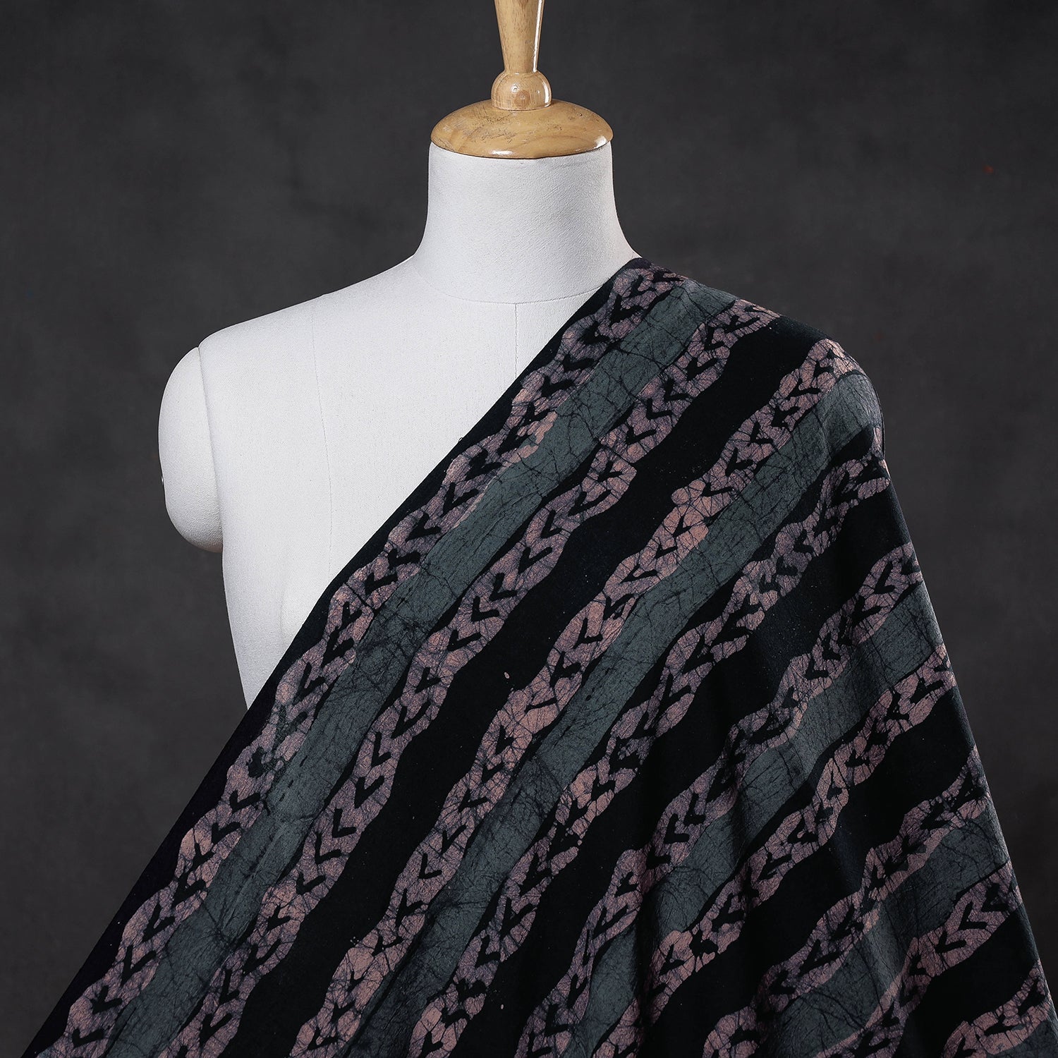 Buy Multicolor Hand Printed Cotton Batik Fabric
