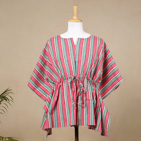 Buy Hand Block Printed Cotton Kaftan with Tie-Up Waist l iTokri.com