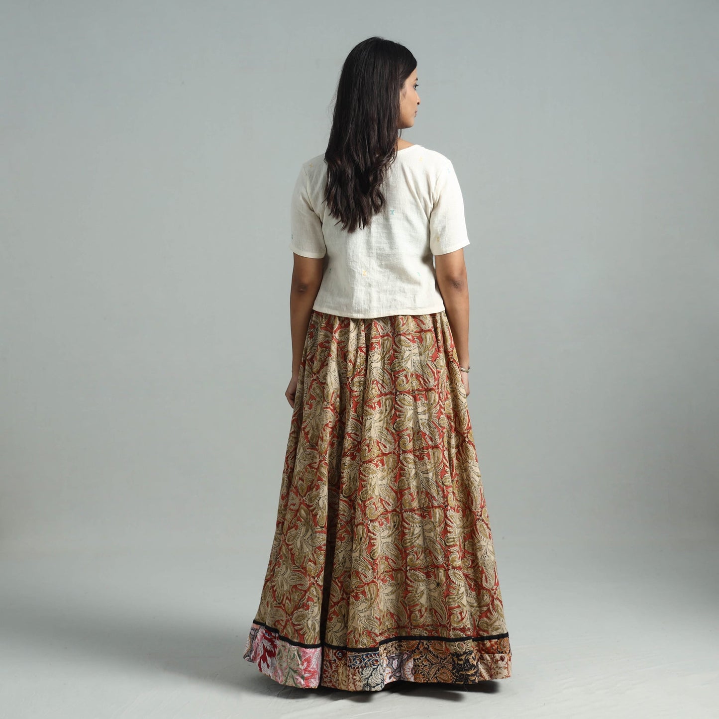 Shop Pure Cotton Kalamkari Skirt 