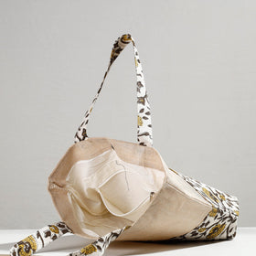 Buy Hand Block Printed Jute Shoulder Bag l iTokri.com