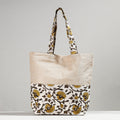 Buy Hand Block Printed Jute Shoulder Bag l iTokri.com