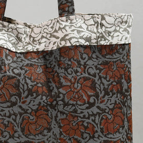 Multicolor Hand Block Printed Laminated Jute Shoulder Bag