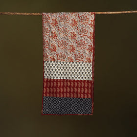Hand-stitched cotton patchwork stole 02 - handcrafted