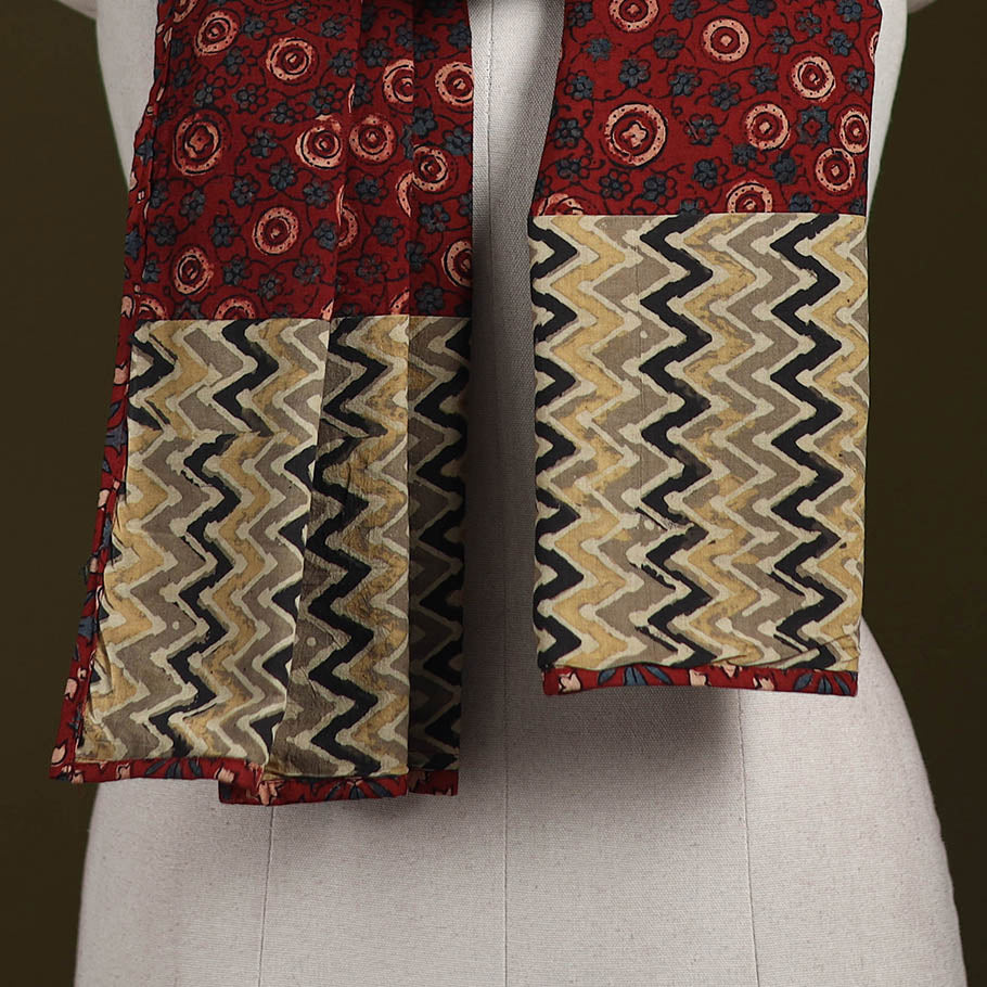 Hand-stitched cotton patchwork stole 05 - handcrafted