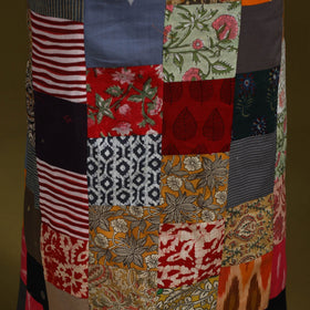 Hand-stitched mosaic cotton unstitched kurta material