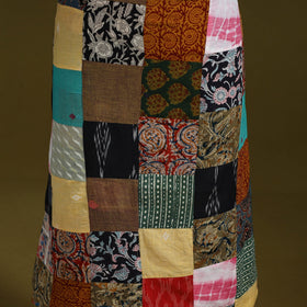 Hand-stitched mosaic cotton unstitched kurta material