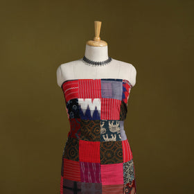 Hand-stitched mosaic cotton unstitched kurta material