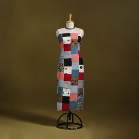 Hand-stitched mosaic cotton unstitched kurta material