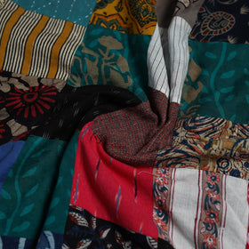 Hand-stitched mosaic cotton unstitched kurta material