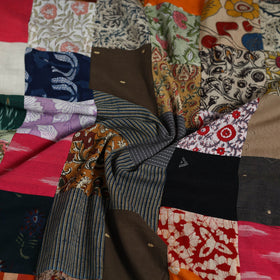 Hand-stitched mosaic cotton unstitched kurta material