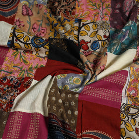 Hand-stitched mosaic cotton unstitched kurta material