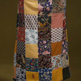Hand-stitched mosaic cotton unstitched kurta material