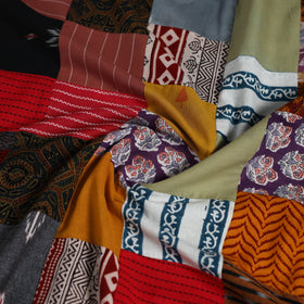 Hand-stitched mosaic cotton unstitched kurta material