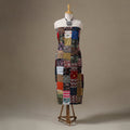 Multicolor - hand-stitched mosaic cotton unstitched kurta