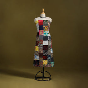 Hand-stitched mosaic cotton unstitched kurta material