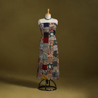 Hand-stitched mosaic cotton unstitched kurta material