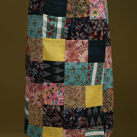 Hand-stitched mosaic cotton unstitched kurta material