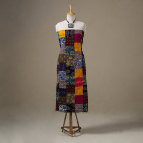 Multicolour Hand-Stitched Mosaic Cotton Kurta Material