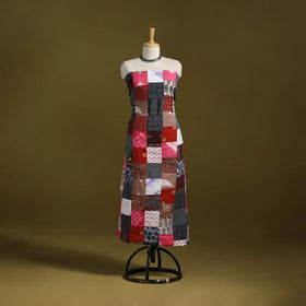 Hand-stitched mosaic cotton unstitched kurta material (3m)