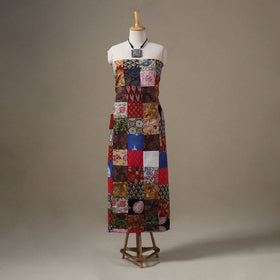 Multicolour Hand-Stitched Mosaic Cotton Kurta Material
