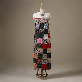 Multicolour Hand-Stitched Mosaic Cotton Kurta Material