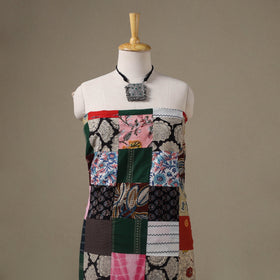 Multicolour Hand-Stitched Mosaic Cotton Kurta Material